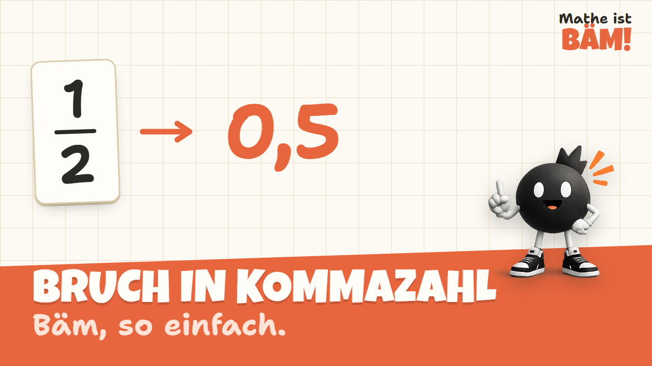 Vorschaubild: Bruch in Kommazahl: der Trick, den keiner erklärt